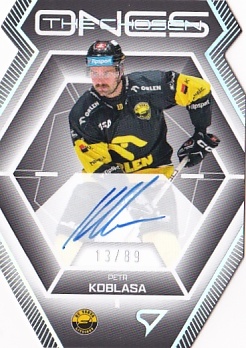 Petr Koblasa Litvinov Tipsport ELH 2024/25 SportZoo 2. serie The Chosen Ones Auto Die Cut /89 #COS-PK