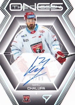 Matej Chalupa Hradec Kralove Tipsport ELH 2024/25 SportZoo 2. serie The Chosen Ones Auto Die Cut /89 #COS-MC
