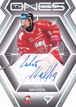 Lukas Nahodil Olomouc Tipsport ELH 2024/25 SportZoo 2. serie The Chosen Ones Auto Die Cut /89 #COS-LH
