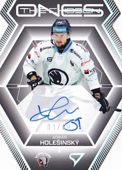 Adrian Holesinsky Plzen Tipsport ELH 2024/25 SportZoo 2. serie The Chosen Ones Auto Die Cut /89 #COS-AH