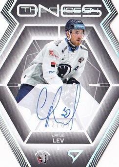 Jakub Lev Plzen Tipsport ELH 2024/25 SportZoo 2. serie The Chosen Ones Auto Die Cut /89 #COS-JV