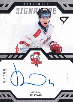 Adam Rutar Olomouc Tipsport ELH 2024/25 SportZoo 2. serie Authentic Signature Level 1 /99 #SL1-AR