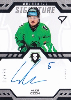 Ales Cech Mlada Boleslav Tipsport ELH 2024/25 SportZoo 2. serie Authentic Signature Level 1 /99 #SL1-AC