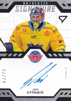Jan Strmen Ceske Budejovice Tipsport ELH 2024/25 SportZoo 2. serie Authentic Signature Level 2 /75 #SL2-SR