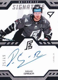 David Griger Karlovy Vary Tipsport ELH 2024/25 SportZoo 2. serie Authentic Signature Level 3 /49 #SL3-DG
