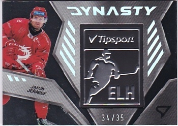 Jakub Jerabek Trinec Tipsport ELH 2024/25 SportZoo 2. serie Dynasty Silver Logo /35 #DY-01