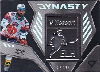 Robert Kousal Pardubice Tipsport ELH 2024/25 SportZoo 2. serie Dynasty Silver Logo /35 #DY-05