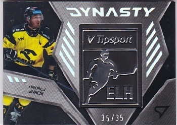 Ondrej Jurcik Litvinov Tipsport ELH 2024/25 SportZoo 2. serie Dynasty Silver Logo /35 #DY-09