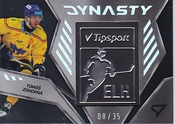 Tomas Zohorna Ceske Budejovice Tipsport ELH 2024/25 SportZoo 2. serie Dynasty Silver Logo /35 #DY-15