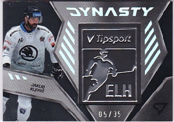 Jakub Klepis Plzen Tipsport ELH 2024/25 SportZoo 2. serie Dynasty Silver Logo /35 #DY-29