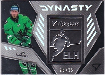 Jan Stransky Mlada Boleslav Tipsport ELH 2024/25 SportZoo 2. serie Dynasty Silver Logo /35 #DY-34