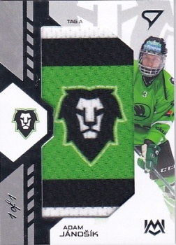 Adam Janosik Mlada Boleslav Tipsport ELH 2024/25 SportZoo 2. serie Unique Mark 1/1 #UM-AJ