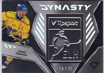 Tomas Zohorna Ceske Budejovice Tipsport ELH 2024/25 SportZoo 2. serie Dynasty Silver Logo /35 #DY-15