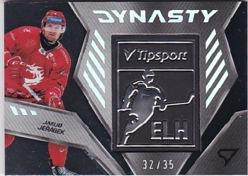 Jakub Jerabek Trinec Tipsport ELH 2024/25 SportZoo 2. serie Dynasty Silver Logo /35 #DY-01