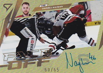 Ondrej Najman Sparta Tipsport ELH 2024/25 SportZoo 2. serie Face-Off Auto /65 #FOS-ON