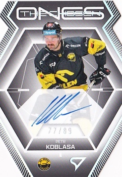 Petr Koblasa Litvinov Tipsport ELH 2024/25 SportZoo 2. serie The Chosen Ones Auto Die Cut /89 #COS-PK