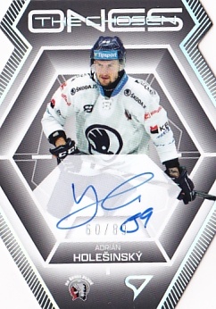 Adrian Holesinsky Plzen Tipsport ELH 2024/25 SportZoo 2. serie The Chosen Ones Auto Die Cut /89 #COS-AH