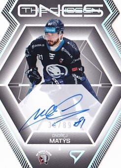 Ondrej Matys Plzen Tipsport ELH 2024/25 SportZoo 2. serie The Chosen Ones Auto Die Cut /89 #COS-OM