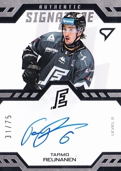 Tarmo Reunanen Karlovy Vary Tipsport ELH 2024/25 SportZoo 2. serie Authentic Signature Level 2 /75 #SL2-TR
