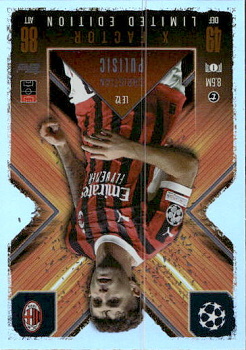Christian Pulisic A.C. Milan 2024/25 Topps Match Attax EXTRA UEFA Club Competitions X-Factor Limited Edition #LE12