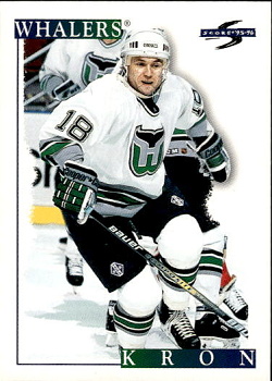 Robert Kron Hartford Whalers Score 1995/96 #154