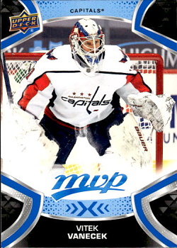 Vitek Vanecek Washington Capitals Upper Deck MVP 2021/22 Factory Set Blue #179