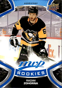 Radim Zohorna Pittsburgh Penguins Upper Deck MVP 2021/22 Rookie Factory Set Blue #237