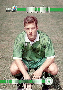 O. Barta Bohemians Praha PAPYRO 1. ceska fotbalova liga 1996/97 #244