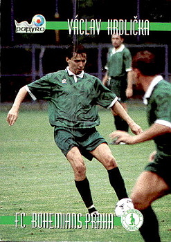 V. Hrdlicka Bohemians Praha PAPYRO 1. ceska fotbalova liga 1996/97 #248