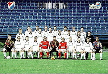 FC Banik Ostrava Banik Ostrava PAPYRO 1. ceska fotbalova liga 1996/97 team photo #x12