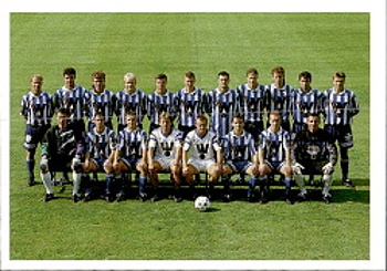 FC Slovan Liberec WSK Slovan Liberec PAPYRO 1. ceska fotbalova liga 1995/96 team photo #x10