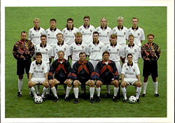 FC Banik Ostrava Banik Ostrava PAPYRO 1. ceska fotbalova liga 1995/96 team photo #x12
