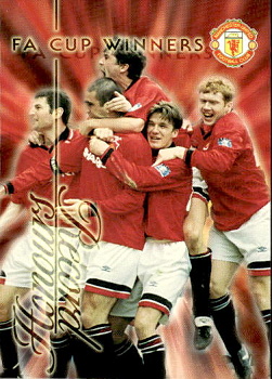 FA Cup Winners David Beckham Futera Manchester United 1997 Honours Record #92