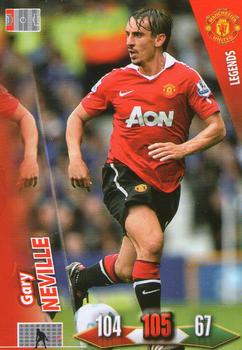 Gary Neville Manchester United Panini Adrenalyn XL Manchester United 2010/11 Player Legend #14