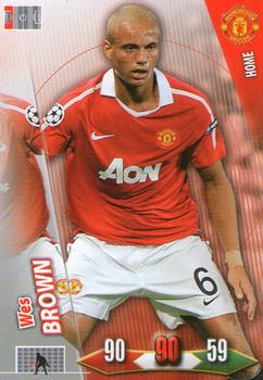 Wes Brown Manchester United Panini Adrenalyn XL Manchester United 2010/11 Home Kit #22