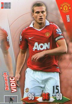 Nemanja Vidic Manchester United Panini Adrenalyn XL Manchester United 2010/11 Home Kit #28