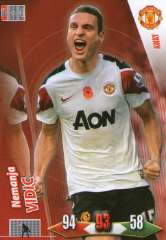 Nemanja Vidic Manchester United Panini Adrenalyn XL Manchester United 2010/11 Away Kit #29