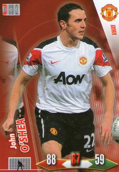 John O'Shea Manchester United Panini Adrenalyn XL Manchester United 2010/11 Away Kit #38