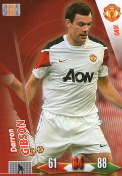 Darron Gibson Manchester United Panini Adrenalyn XL Manchester United 2010/11 Away Kit #86