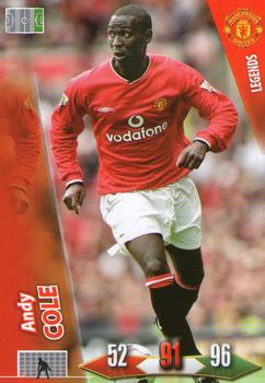 Andy Cole Manchester United Panini Adrenalyn XL Manchester United 2010/11 Player Legend #122