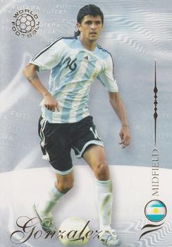 Lucho Gonzalez Argentina Futera World Football 2007 #88