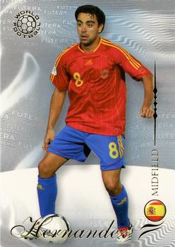 Hernandez Xavi Spain Futera World Football 2007 #90