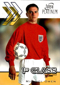 Michael Owen England Futera World Football 2001 First class #23