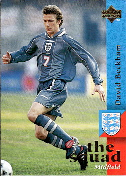 David Beckham England Upper Deck England 1998 The Squad #18