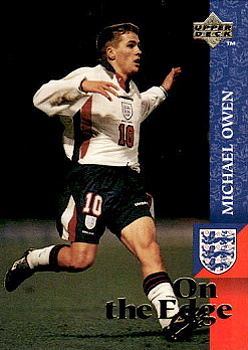 Michael Owen RC England Upper Deck England 1998 On the Edge #68