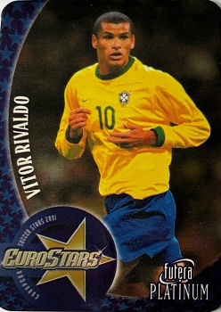 Rivaldo Brazil Futera World Football 2001 Euro Stars /3800 #EU13