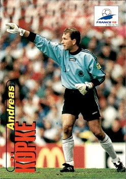 Andreas Kopke Germany Panini World Cup 1998  #2
