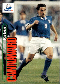 Fabio Cannavaro Italy Panini World Cup 1998  #18