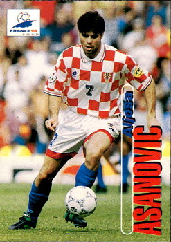 Aljosa Asanovic Croatia Panini World Cup 1998  #42