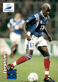 Ibrahim Ba France Panini World Cup 1998  #43